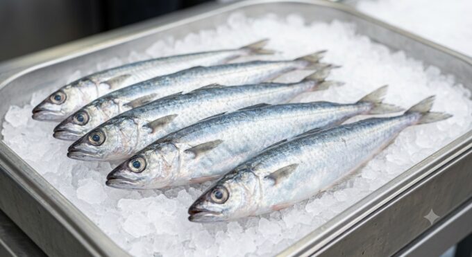 Frozen blue whiting, sold by the carton