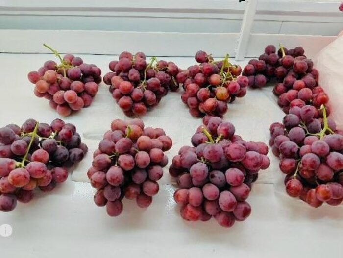 Grapes, sold by the carton