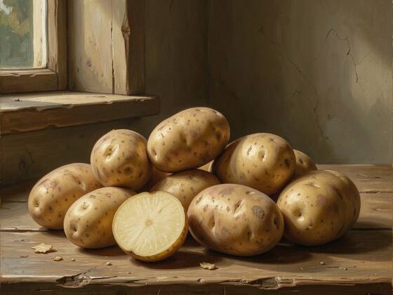 Frozen potatoes, sold by the carton